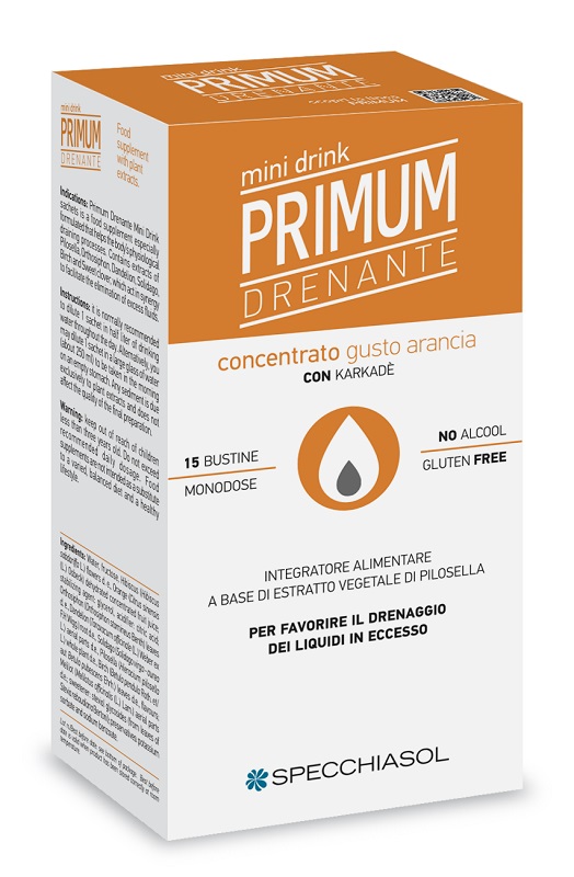 PRIMUM DRENANTE MINIDRINK ARANCIA 15 STICK DA 10 ML - farmasconti.eu