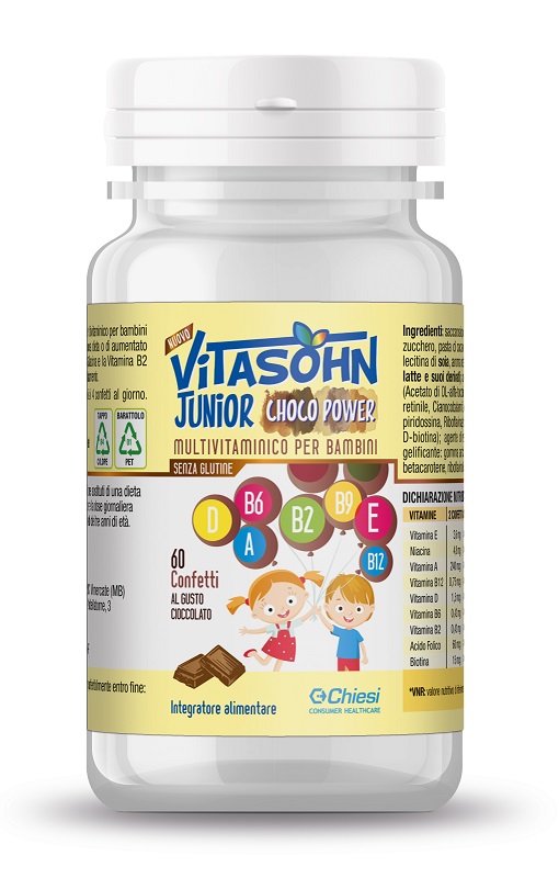 VITASOHN JUNIOR CHOCO POWER 60 CONFETTI - farmasconti.eu