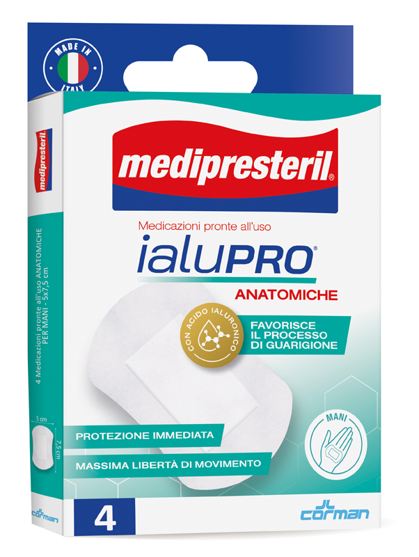 MEDIPRESTERIL IALUPRO MANI 5X7,5 CM 4 PEZZI - farmasconti.eu