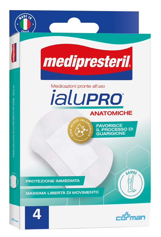 MEDIPRESTERIL IALUPRO GAMBE 10X15 CM 4 PEZZI - farmasconti.eu