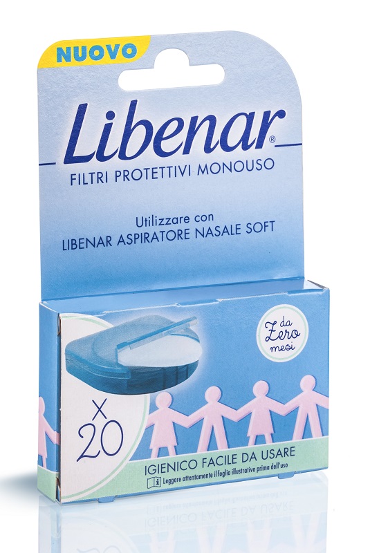 LIBENAR ASPIRATORE NASALE SOFT FILTRI 20 PEZZI - farmasconti.eu