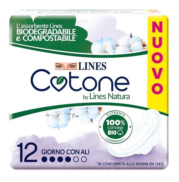 LINES COTONE BIO ULTRA ALI 12 PEZZI - farmasconti.eu