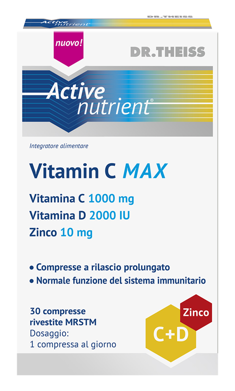 THEISS ACTIVE NUTRIENT VITAMIN C MAX 30 COMPRESSE - farmasconti.eu