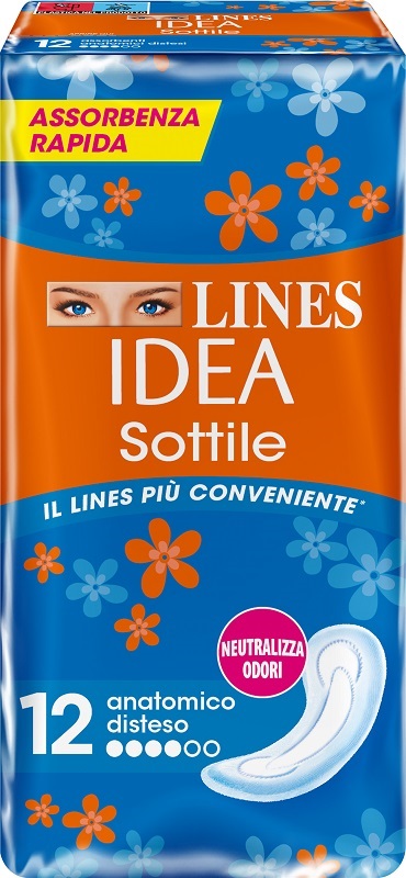 LINES IDEA SOTTILI ANATOMICI 12 PEZZI - farmasconti.eu