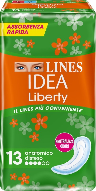 LINES IDEA LIBERTY DWCT ANATOMICI 13 PEZZI - farmasconti.eu