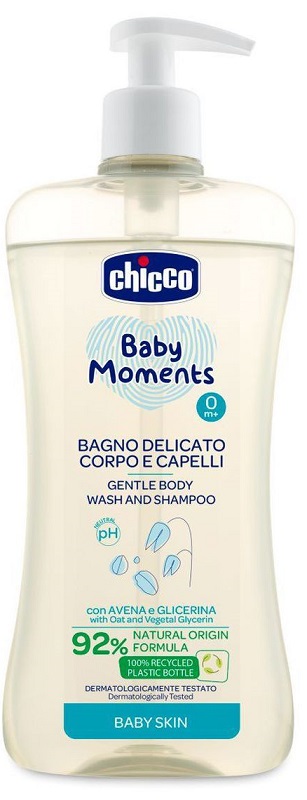 CHICCO BABY MOMENTS BAGNO CORPO CAP 500 ML - farmasconti.eu