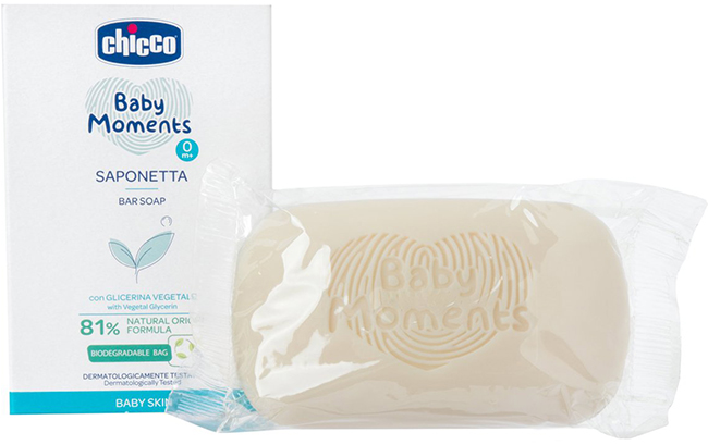 CHICCO BABY MOMENTS SAPONE SOLIDO 100 G - farmasconti.eu