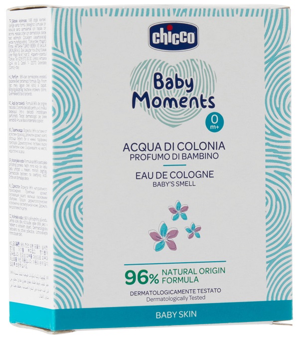 CHICCO BABY MOMENTS ACQUA DI COLONIA PROFUMO DI BAMBINO 100 ML - farmasconti.eu