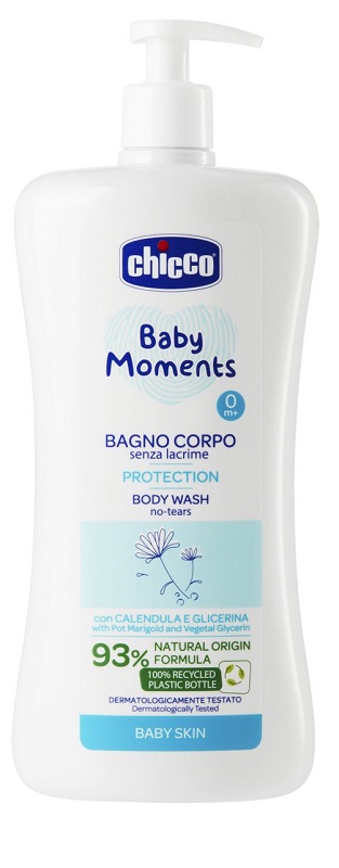 CHICCO BABY MOMENTS BAGNO CORPO SENZA LACRIME PROTECTION 750 ML - farmasconti.eu