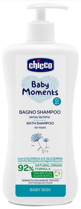 CHICCO BABY MOMENTS BAGNO SHAMPOO DELICATE 500 ML - farmasconti.eu
