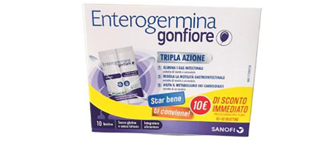 ENTEROGERMINA GONFIORE 10 + 10 BUSTINE - farmasconti.eu