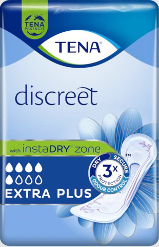 ASSORBENTE INCONTINENZA LEGGERA TENA DISCREET EXTRA PLUS 16 PEZZI - farmasconti.eu