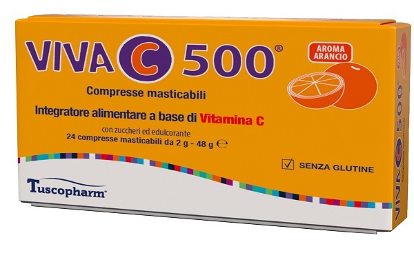 VIVA C 500 24 COMPRESSE MASTICABILI - farmasconti.eu