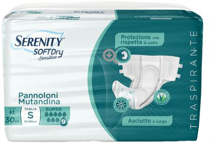 PANNOLONE MUTANDINA SERENITY SD SENSITIVE SUPER M 15 PEZZI - farmasconti.eu