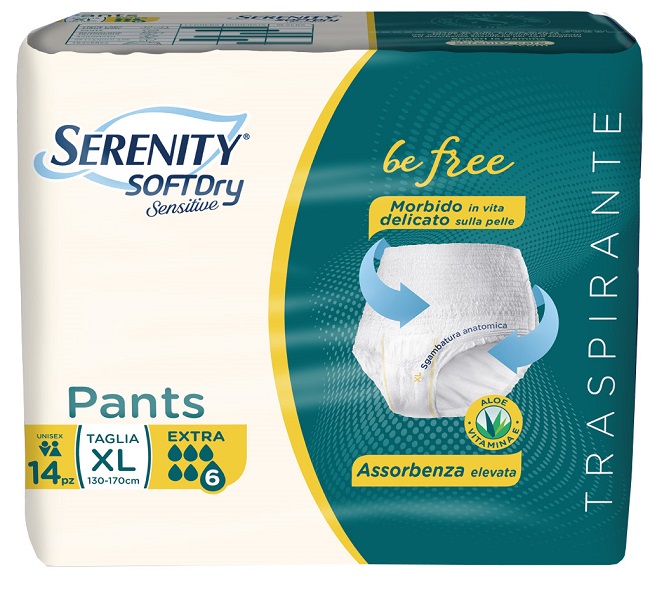 SERENITY PANTS SD SENSITIVE EXTRA XL 14 PEZZI - farmasconti.eu