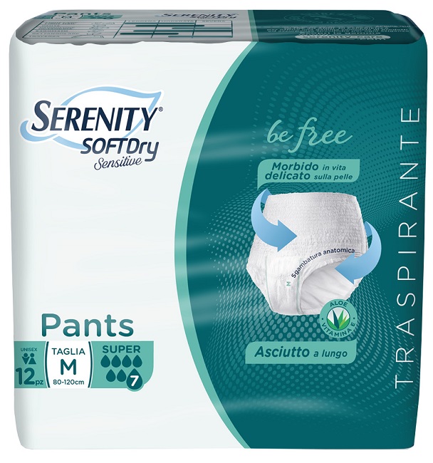 SERENITY PANTS SD SENSITIVE SUPER M 12 PEZZI - farmasconti.eu