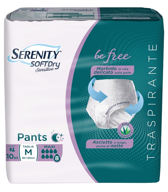 SERENITY PANTS SD SENSITIVE BE FREE MAXI M 10 PEZZI - farmasconti.eu