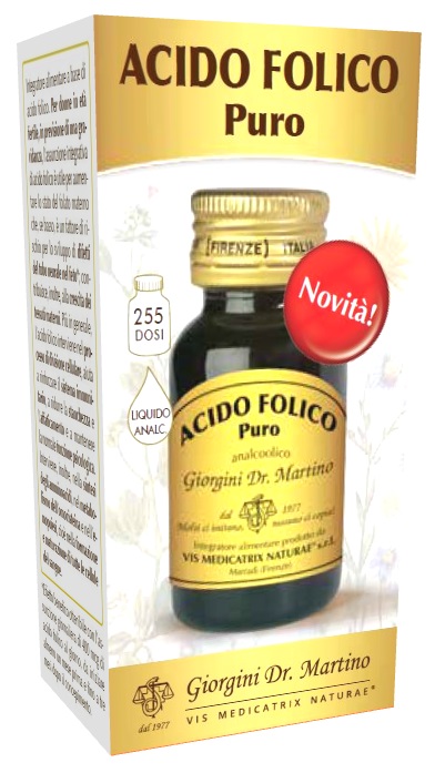 ACIDO FOLICO PURO LIQUIDO ANALCOLICO 30 ML - farmasconti.eu