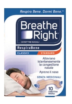 CEROTTI NASALI BREATHE RIGHT CLASSICI 10 PEZZI - farmasconti.eu