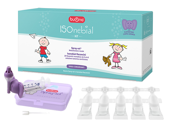ISONEBIAL KIT PULIZIA CAVITA' NASALI 20 FLACONCINI MONODOSE 5 ML + SIRINGA LUER LOCK SOFT-JECK + AGO CANNULA + NEBULIZZATORE SPRAY - farmasconti.eu