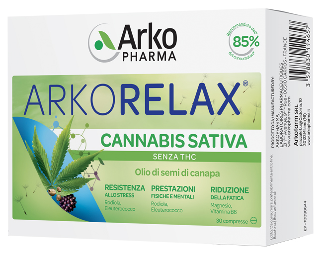 ARKORELAX CANNABIS SATIVA 30 COMPRESSE - farmasconti.eu
