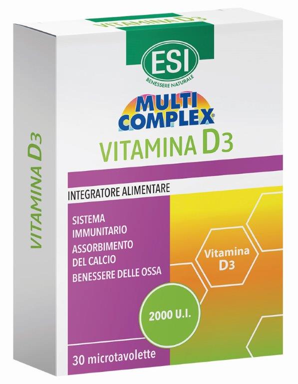 ESI MULTICOMPLEX VITAMINA D3 30 TAVOLETTE - farmasconti.eu