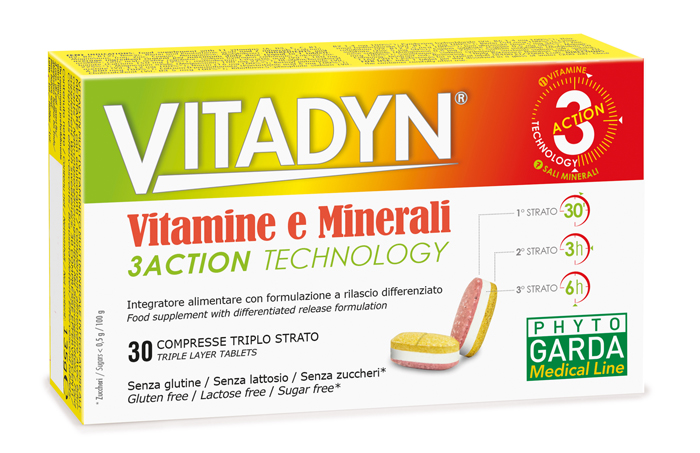 VITADYN VITAMINE/MINERALI 30 COMPRESSE RILASCIO DIFFERENZIATO - farmasconti.eu