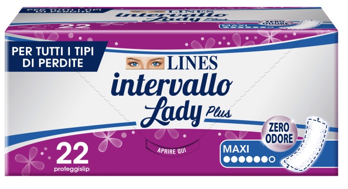 PROTEGGISLIP LINES INTERVALLO LADY PLUS MAXI 22 PEZZI - farmasconti.eu
