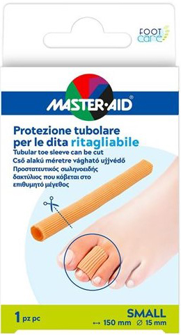 PROTEZIONE TUBOLARE MASTER-AID FOOTCARE RITAGLIABILE 15 CM 15 MM SMALL C6 - farmasconti.eu