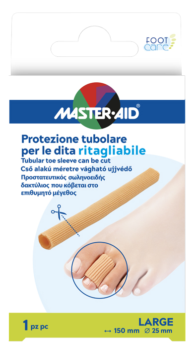 PROTEZIONE TUBOLARE MASTER-AID FOOTCARE RITAGLIABILE 15 CM 25 MM LARGE C8 - farmasconti.eu