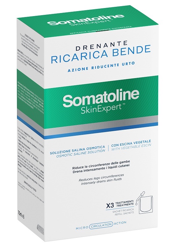 SOMATOLINE SKIN EXPERT BENDE SNELLENTI DRENANTI KIT RICARICA - farmasconti.eu