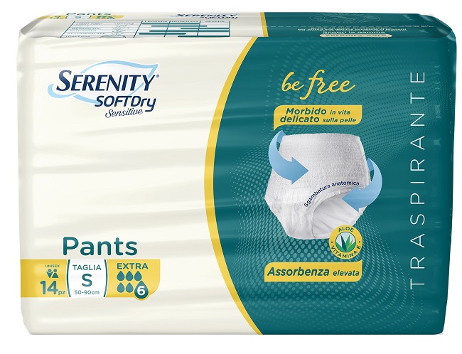 SERENITY PANTS SD SENSITIVE BE FREE EXTRA TAGLIA S 14 PEZZI - farmasconti.eu