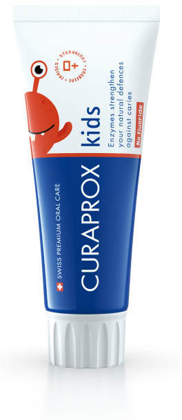 CURAPROX KIDS TOOTHPASTE STRAWBERRY FLAVOR 0 PPM 60 ML - farmasconti.eu