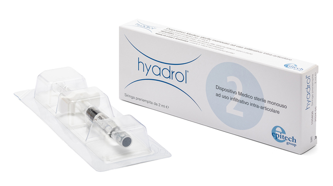 SIRINGA INTRA-ARTICOLARE HYADROL CON ACIDO IALURONICO 1% E ADELMITROL 2% CAPACITA' 2 ML - farmasconti.eu
