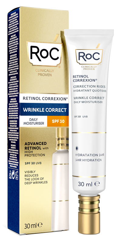 ROC RETINOL CORREXION WRINKLE CORRECT DAILY MOISTURISER SPF30 30 ML - farmasconti.eu