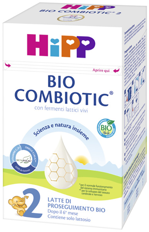 HIPP LATTE 2 COMBIOTIC 600 G BIO - farmasconti.eu
