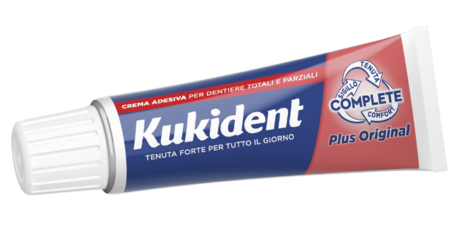 KUKIDENT PLUS ORIGINAL CREMA ADESIVA DENTIERE 40 G - farmasconti.eu