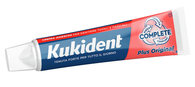 KUKIDENT PLUS ORIGINAL CREMA ADESIVA DENTIERE 65 G - farmasconti.eu