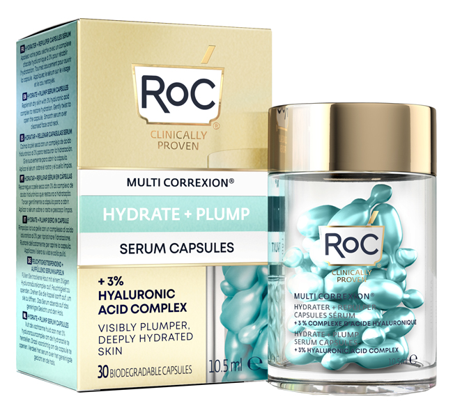 ROC MULTI CORREXION HYDRATE+ PLUMP SIERO VISO IN CAPSULE 30 CAPSULE - farmasconti.eu