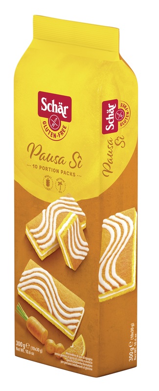 SCHAR PAUSA SI' MERENDINE DI PAN DI SPAGNA AL GUSTO DI CAROTA E ARANCIA 10 PORZIONI DA 30 G - farmasconti.eu