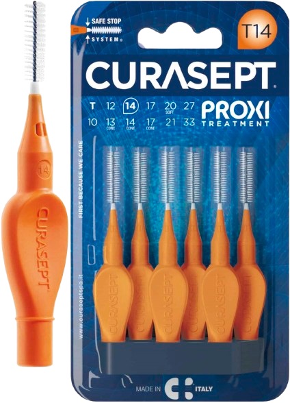 CURASEPT PROXI T14 ARANCIO/ORANGE 6 PEZZI - farmasconti.eu