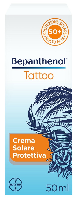 BEPANTHENOL TATTOO CREMA SOLARE PROTETTIVA SPF50+ 50 ML - farmasconti.eu
