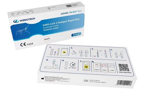 TEST ANTIGENICO RAPIDO COVID-19 AUTODIAGNOSTICO DETERMINAZIONE QUALITATIVA ANTIGENI SARS-COV-2 IN TAMPONI NASALI MEDIANTE IMMUNOCROMATOGRAFIA - farmasconti.eu