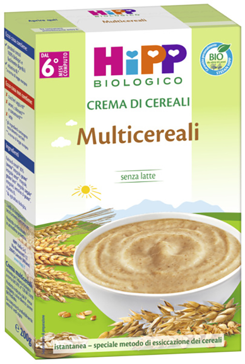 HIPP BIO CREMA CEREALI MULTICEREALI 200 G - farmasconti.eu