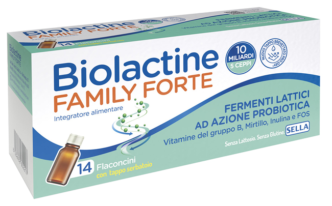 BIOLACTINE FAMILY FORTE 10 MILIARDI 14 FLACONCINI DA 9 ML - farmasconti.eu