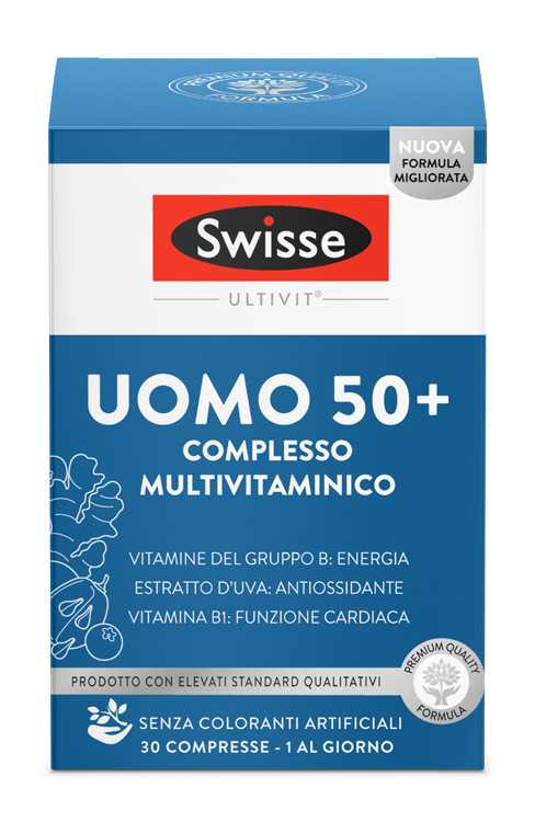 SWISSE MULTIVITAMINICO UOMO 50+ 30 COMPRESSE - farmasconti.eu