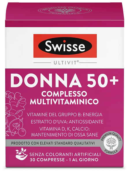 SWISSE MULTIVITAMINICO DONNA 50+ 30 COMPRESSE - farmasconti.eu