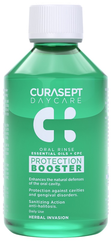 CURASEPT DAYCARE COLLUTORIO PROTECTION BOOSTER HERBAL INVASION 500 ML - farmasconti.eu