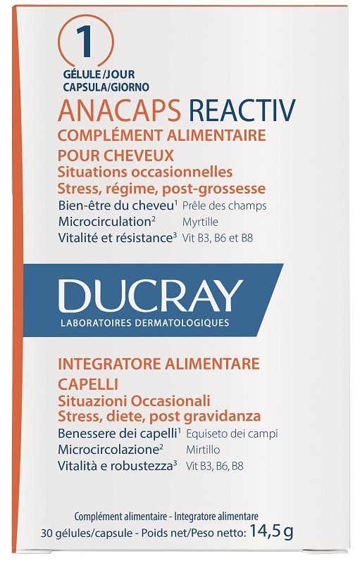 ANACAPS REACTIV CAPELLI SITUAZIONE OCCASIONALE 30 CAPSULE - farmasconti.eu