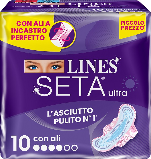 LINES SETA ULTRA ASSORBENTI ALI DWCT 10 PEZZI - farmasconti.eu